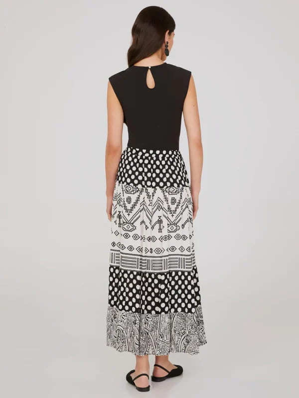 Printed Tiered Maxi Skirt - Image 4