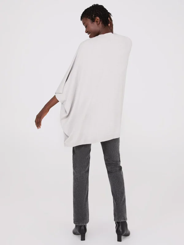 Dolman Sleeve Open Cape Sweater - Image 4