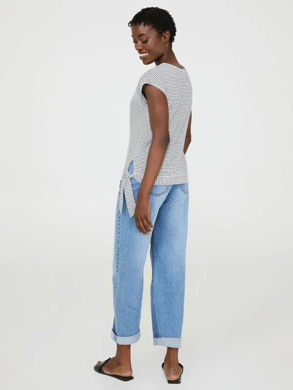 Striped Front Keyhole Top - Image 5