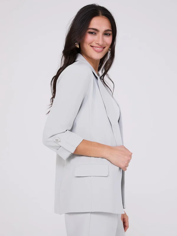 3/4 Sleeve Open Blazer - Image 15