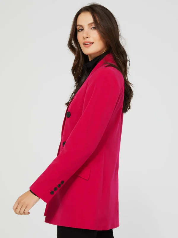 6-Button Open Blazer With Flap Pockets - Image 6