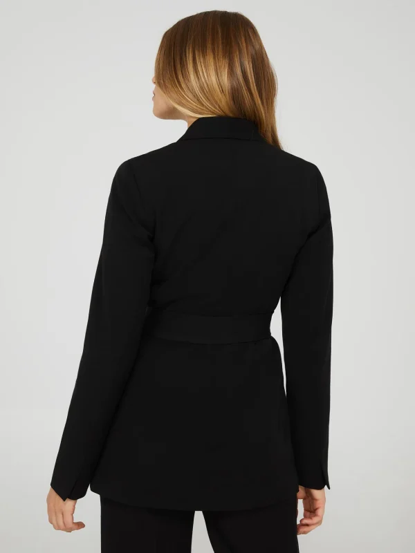 One Button Shawl Collar Blazer - Image 4