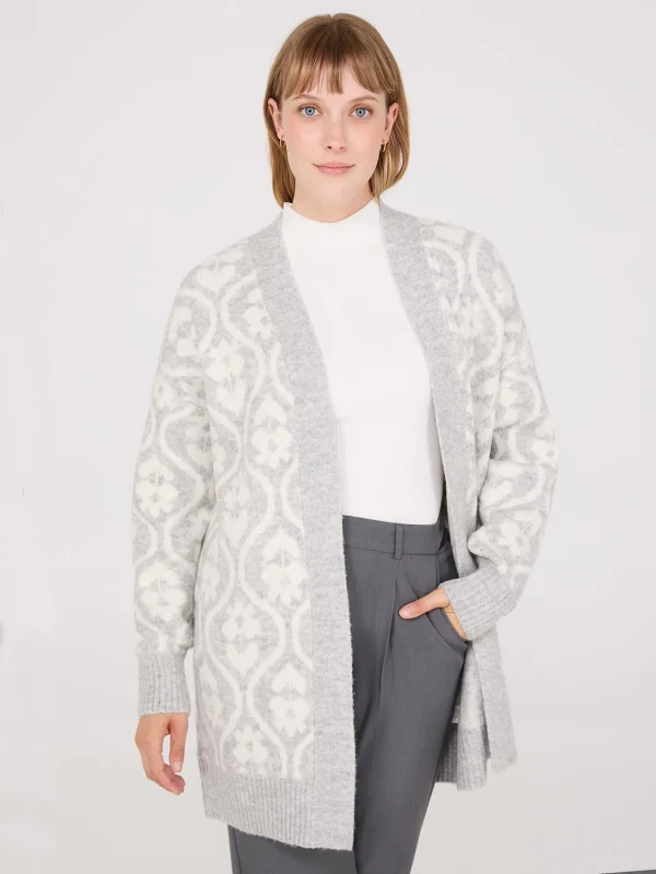 Jacquard Drop Shoulder Duster - Image 2