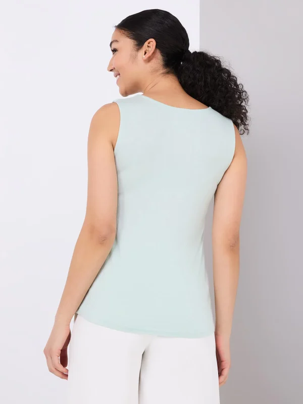 Sleeveless Floral Burnout Chiffon Top - Image 9