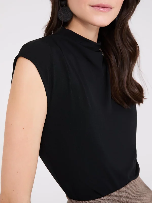 Extended Sleeve Funnel Neck Top - Image 6