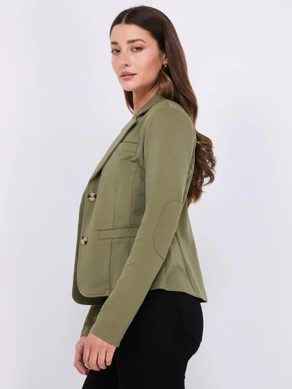 2-Button French Terry Blazer - Image 10