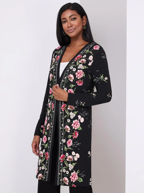 Floral Print Cardigan - Image 3