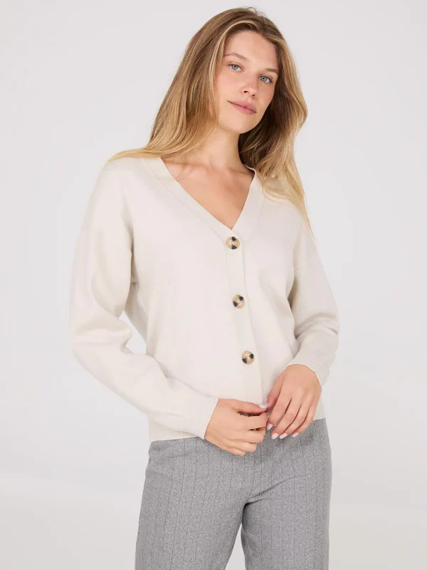 V-Neck Knit Cardigan - Image 5