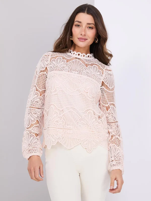 Crochet Balloon Sleeve Top - Image 2