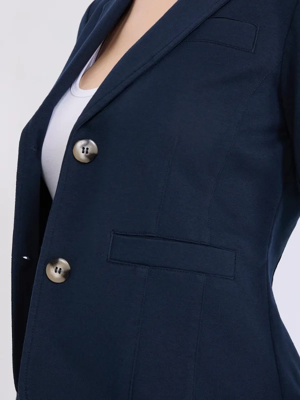 2-Button French Terry Blazer - Image 7