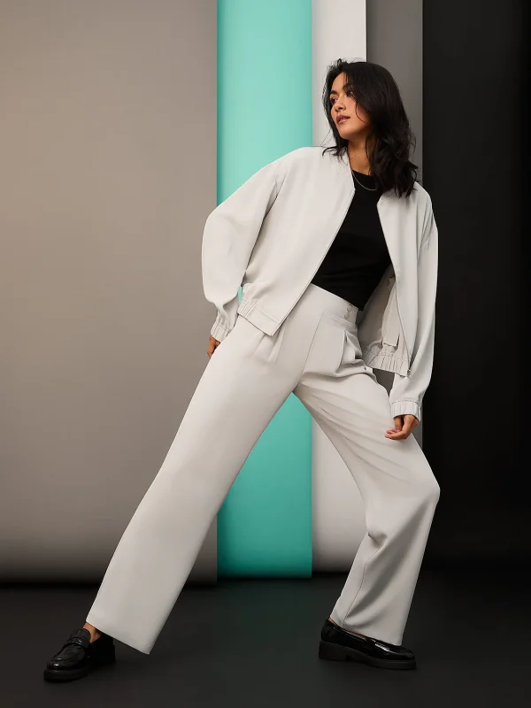 4-Button Wide Leg Pants - Image 4