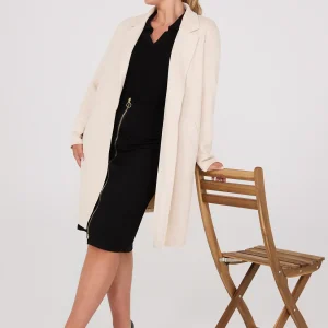 Faux Suede Car Coat