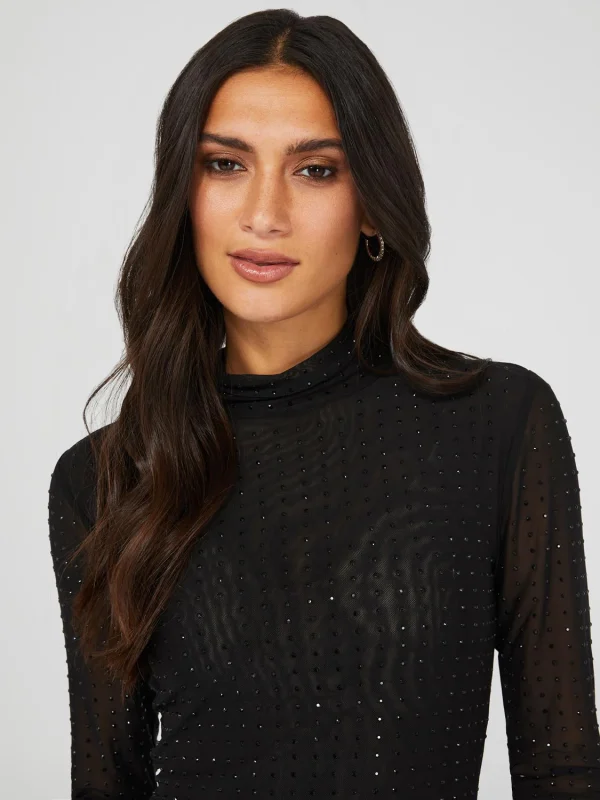 Long Sleeve Mock Neck Top - Image 3