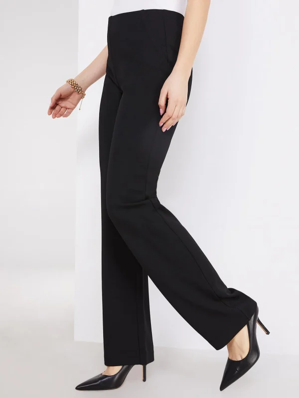 Textured Straight Leg Pull-On Pants - Image 4