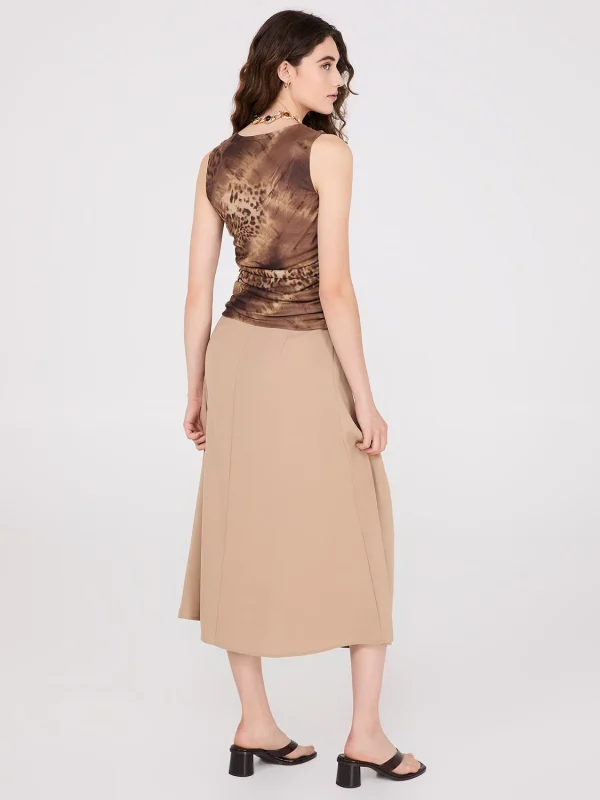 Sleeveless Animal Print Mesh Top - Image 4