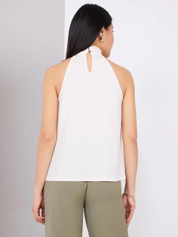Mock Neck Halter Top - Image 5