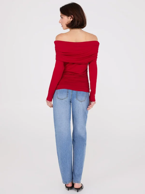 Ruched Off-The-Shoulder Top - Image 9
