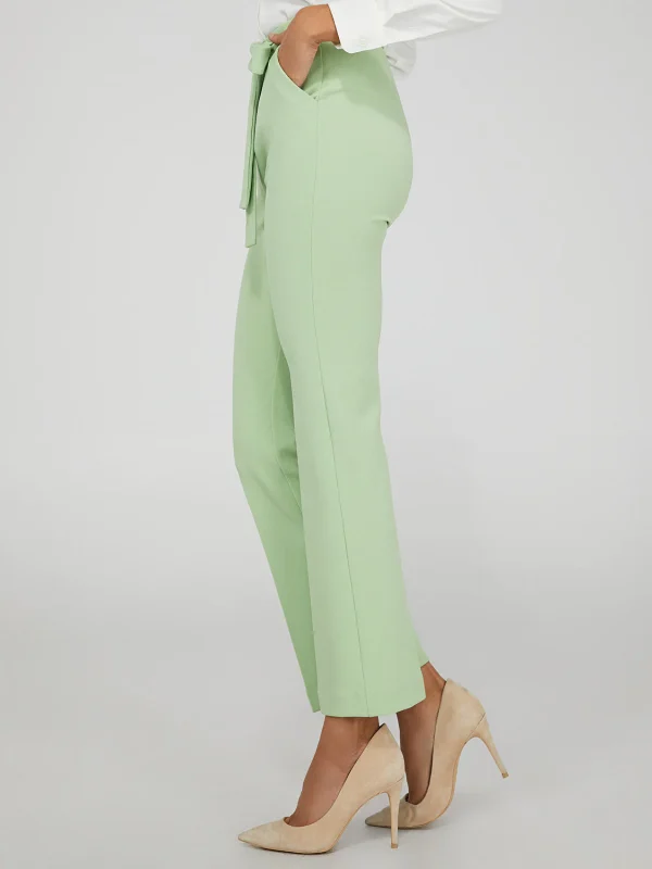 High-Waisted Tie Belt Pants - Image 7