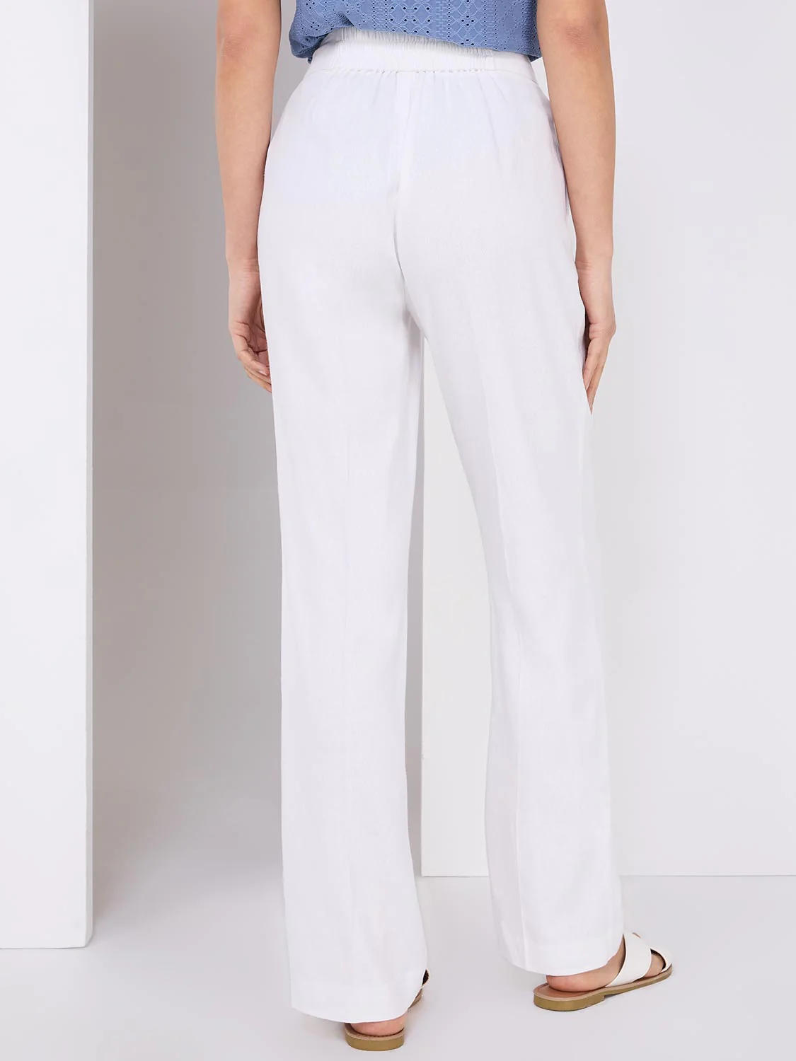Wide-Leg Linen Pants - Image 3