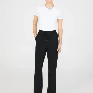 Wide-Leg Long Length Pants With Porkchop Pockets
