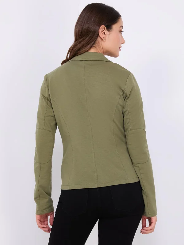 2-Button French Terry Blazer - Image 11