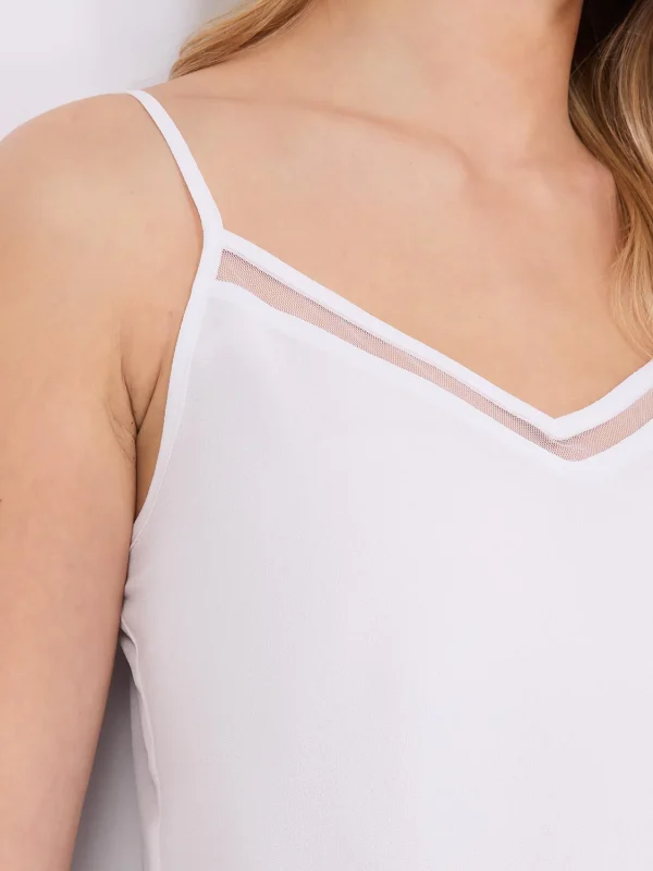 Mesh V-Neck Tank Top - Image 7