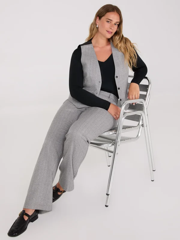 Pinstripe 3-Button Vest - Image 3