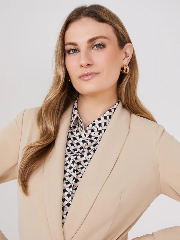 Sash Front Crepe Blazer - Image 8