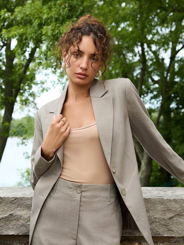Notch Collar 2-Button Blazer - Image 2