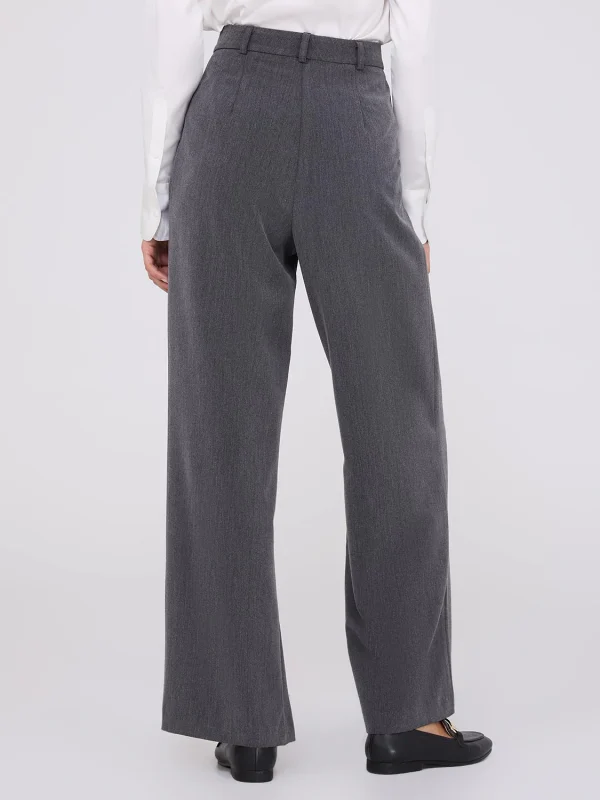 Double Pleated Wide Leg Trousers - Image 5
