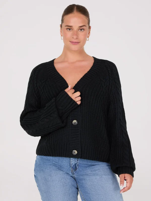 V-Neck Multi Cable Cardigan - Image 7