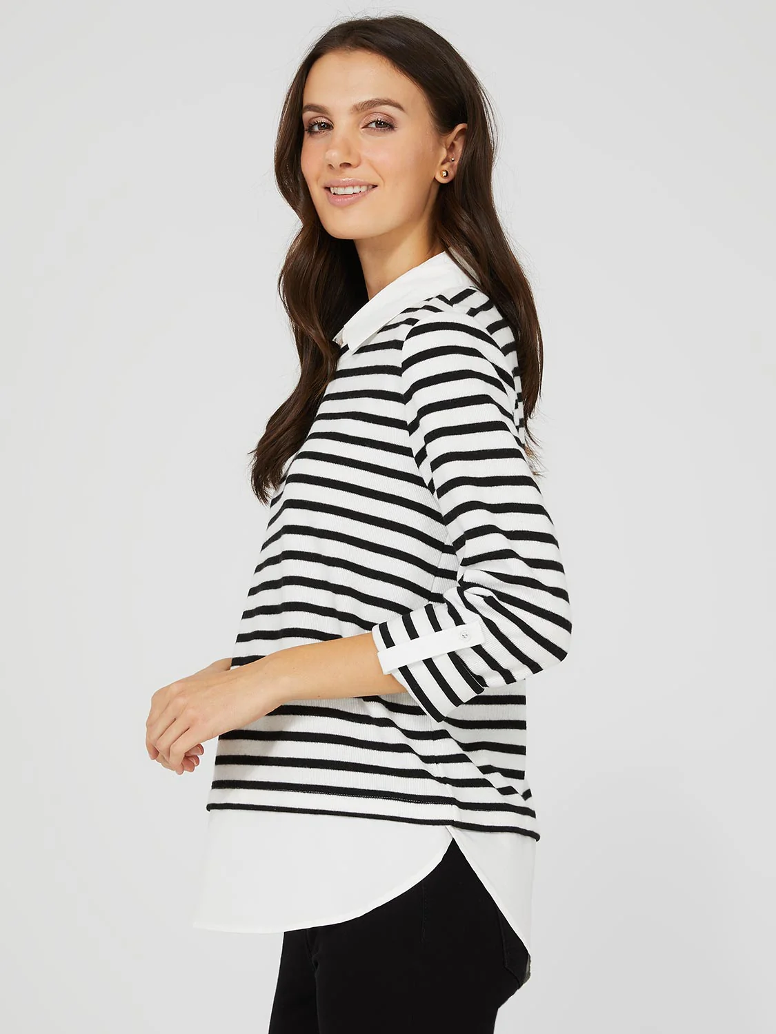 2-Fer Striped Long Sleeve Top - Image 5