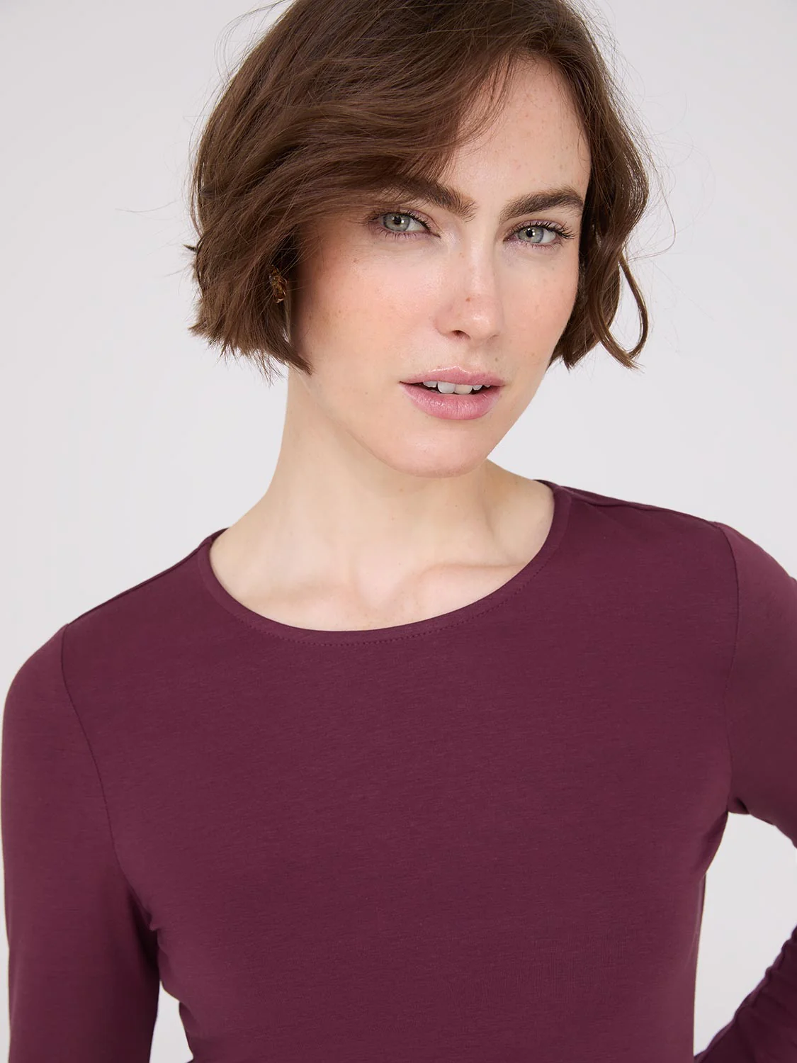 Long Sleeve Round Neck Top - Image 15