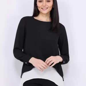 Colour Block Layered Tunic Top
