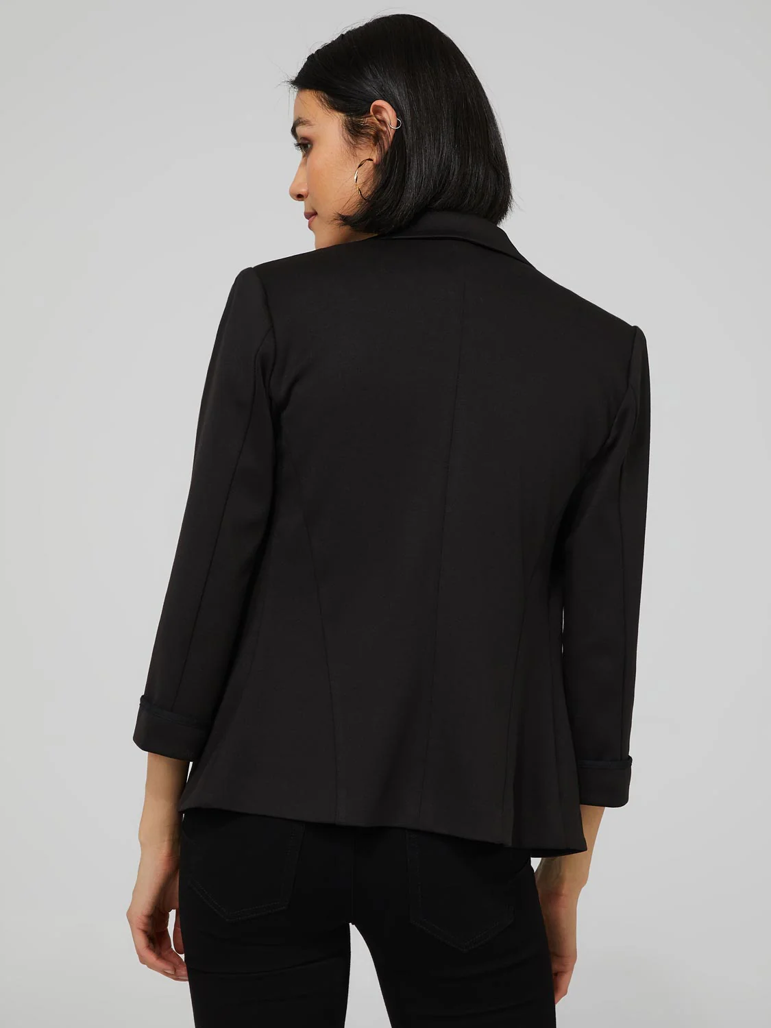 Cuffed 3/4 Sleeve Blazer - Image 8
