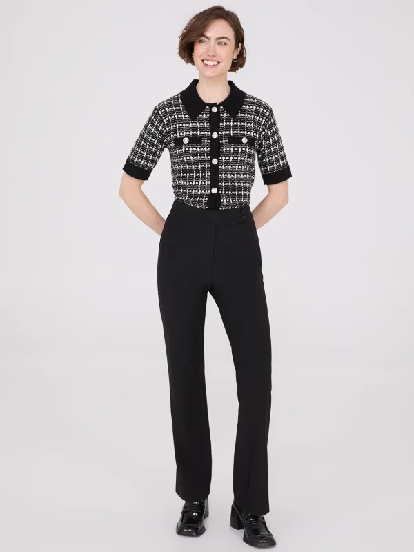 Mid-Rise Long Length Bootcut Pants - Image 8