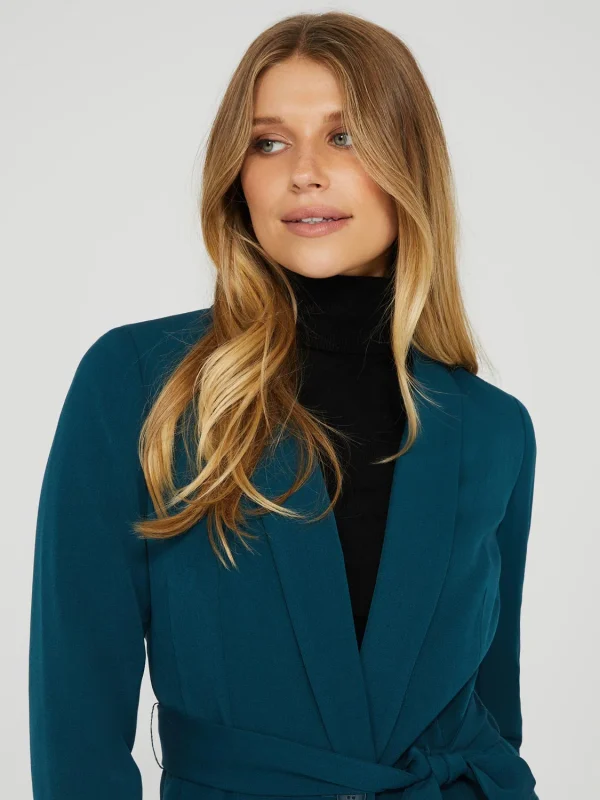 One Button Shawl Collar Blazer - Image 7