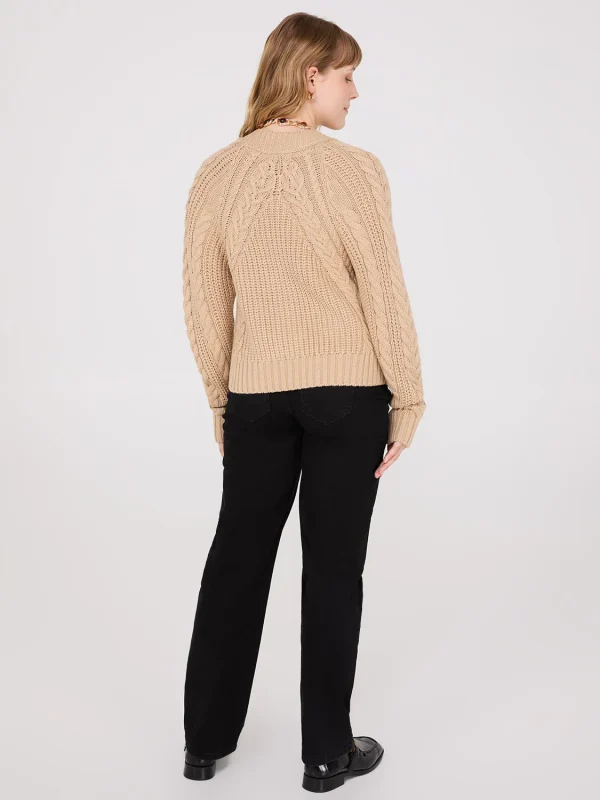 V-Neck Multi Cable Cardigan - Image 5