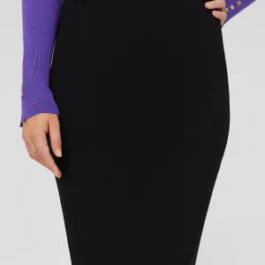 Pull-On Skirt With Belt