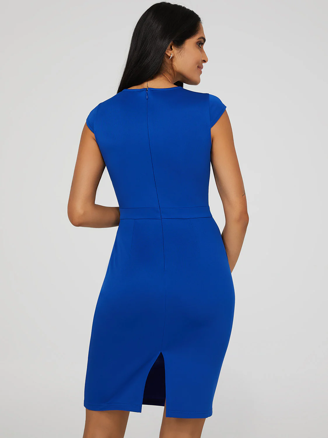 Cap Sleeve Knee Length Dress - Image 4