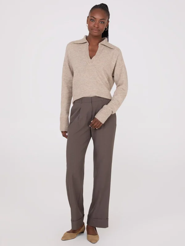 Johnny Collar Long Sleeve Sweater - Image 10