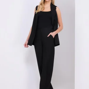 Classic Rise Wide-Leg Trousers
