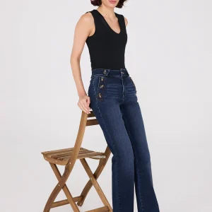 Mid-Rise Long Length Bootcut Sailor Jeans