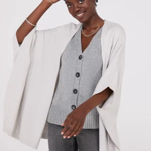 Dolman Sleeve Open Cape Sweater