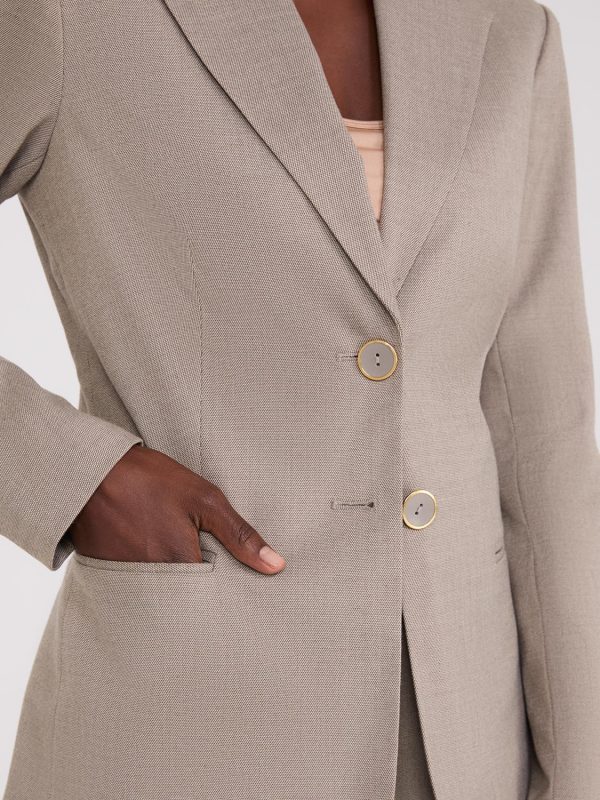 Notch Collar 2-Button Blazer - Image 4