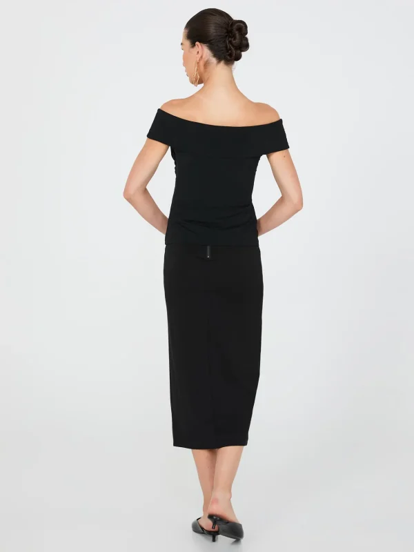 Off-The-Shoulder Twist-Front Top - Image 4