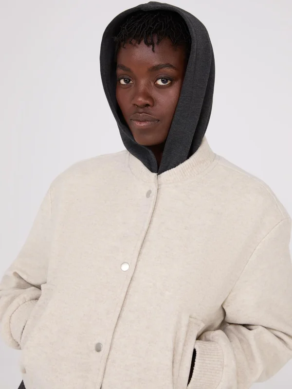 Button-Front Bomber Jacket - Image 6