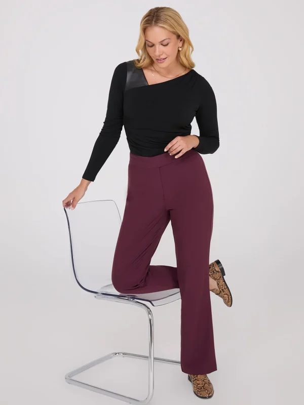 Mid-Rise Long Length Bootcut Pants - Image 3