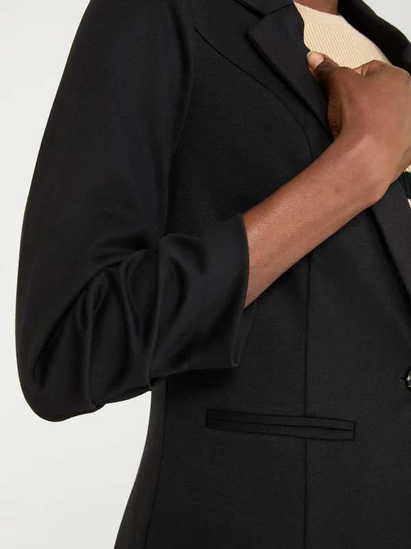3/4 Ruched Sleeve Blazer - Image 2