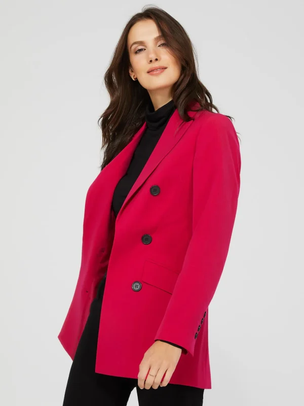 6-Button Open Blazer With Flap Pockets - Image 5